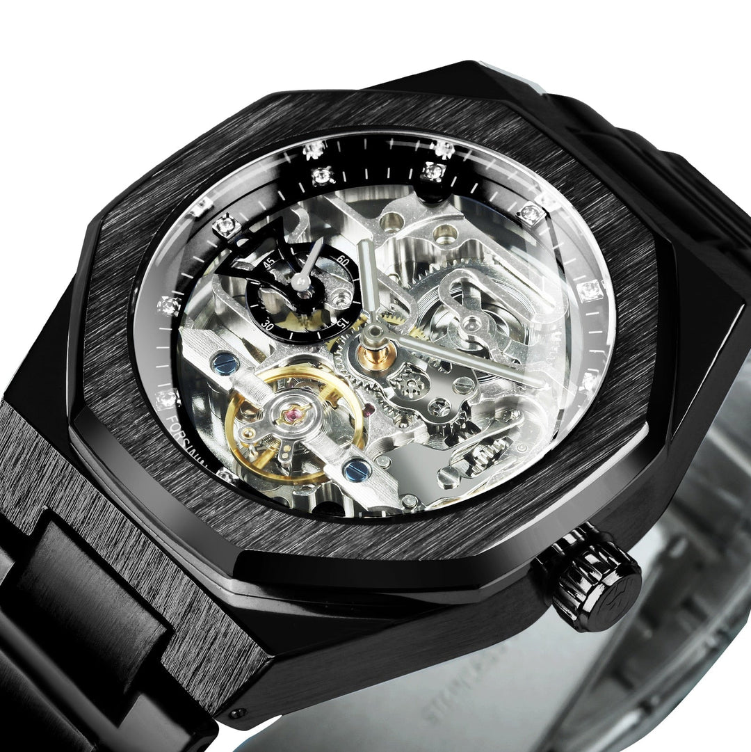 Karnz | Royale Skeleton Mechanische Herren Uhr