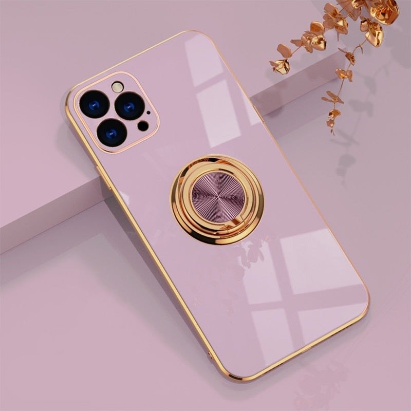 iPhone-Hülle mit Metallständerring