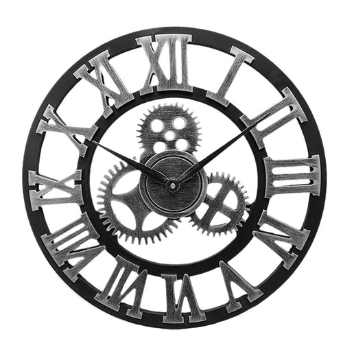 Handgefertigte Übergroße 3D Retro Dekorative Wanduhr | Karnz