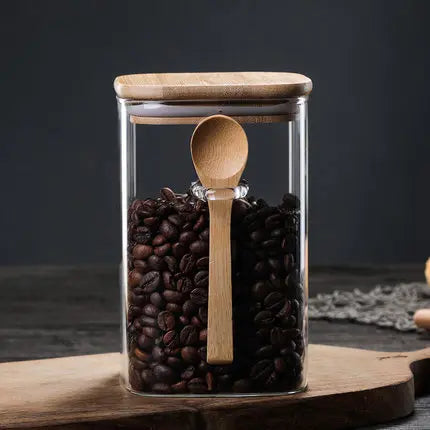 Bamboo- und Glas-3-teiliger Behältersatz Karnz