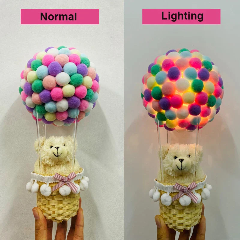 DIY Heißluftballon-förmige fliegende Tiere Nachtlampe | Karnz