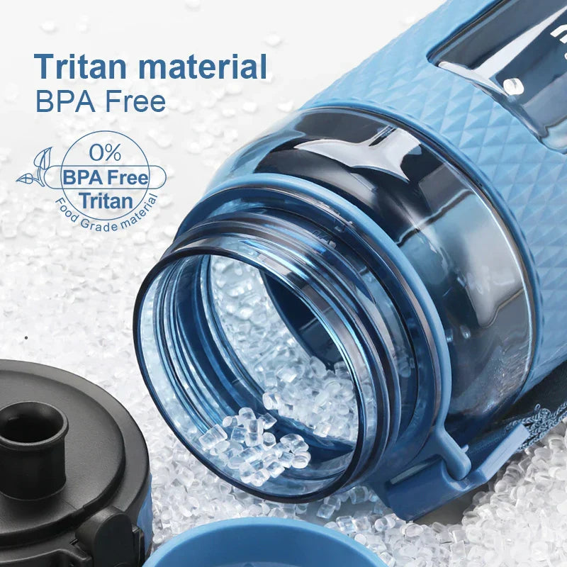 UZSPACE Sport Wasserflaschen, BPA-frei, tragbar, schlagfest, auslaufsicher, große Kapazität, Fitness-Wasserkanne, Tritan-Kunststoff Trinkflasche
