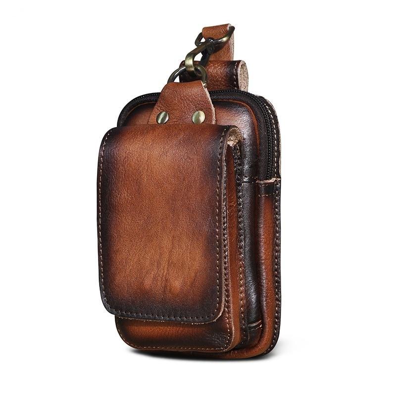 Elegante Hüfttasche aus Leder für Herren