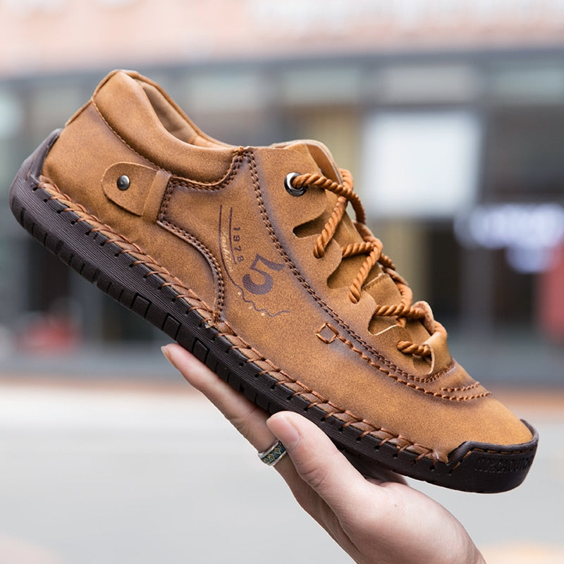 Herren Orthopädische Lederschuhe – Bequem & Unterstützend