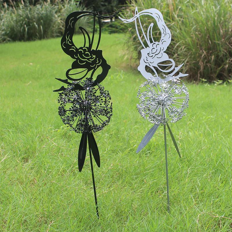 Feen und Löwenzahn Tanzen Gemeinsam Skulptur für Garten im Freien