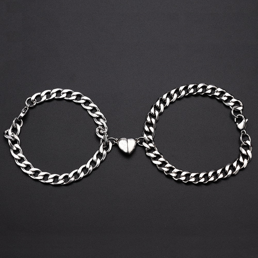 Karnz | Herzförmiger Magnet Paare Armband