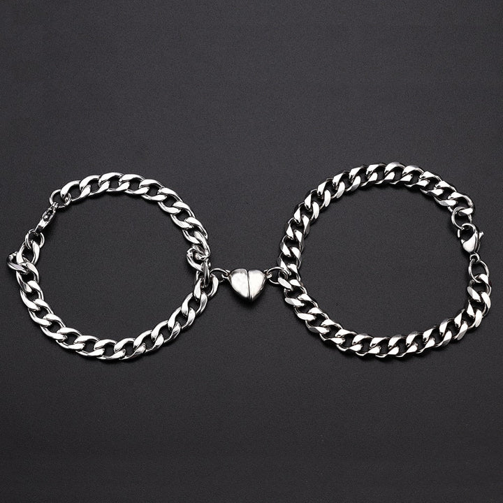 Karnz | Herzförmiger Magnet Paare Armband