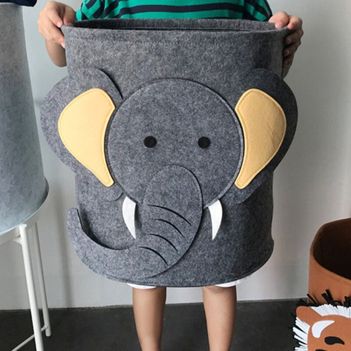 Safari-Tiere Zusammenklappbarer Kinder Spielzeug Wäsche Organizer Korb | Karnz