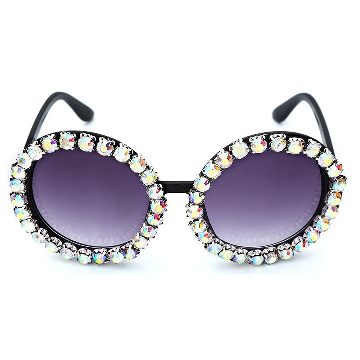 Karnz | Oversized Runde Luxus-Sonnenbrille