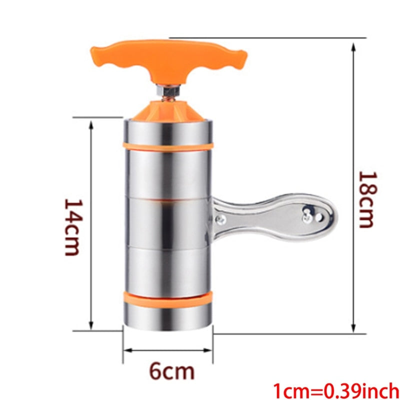 Handbetriebene Nudelzauberer Pasta Maker aus Edelstahl