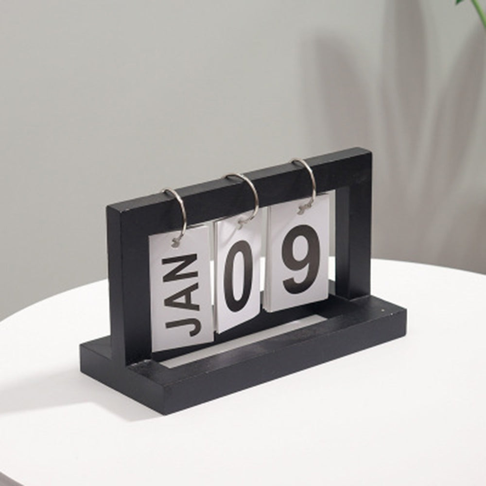 Holz Flip Desktop Tageskalender | Karnz