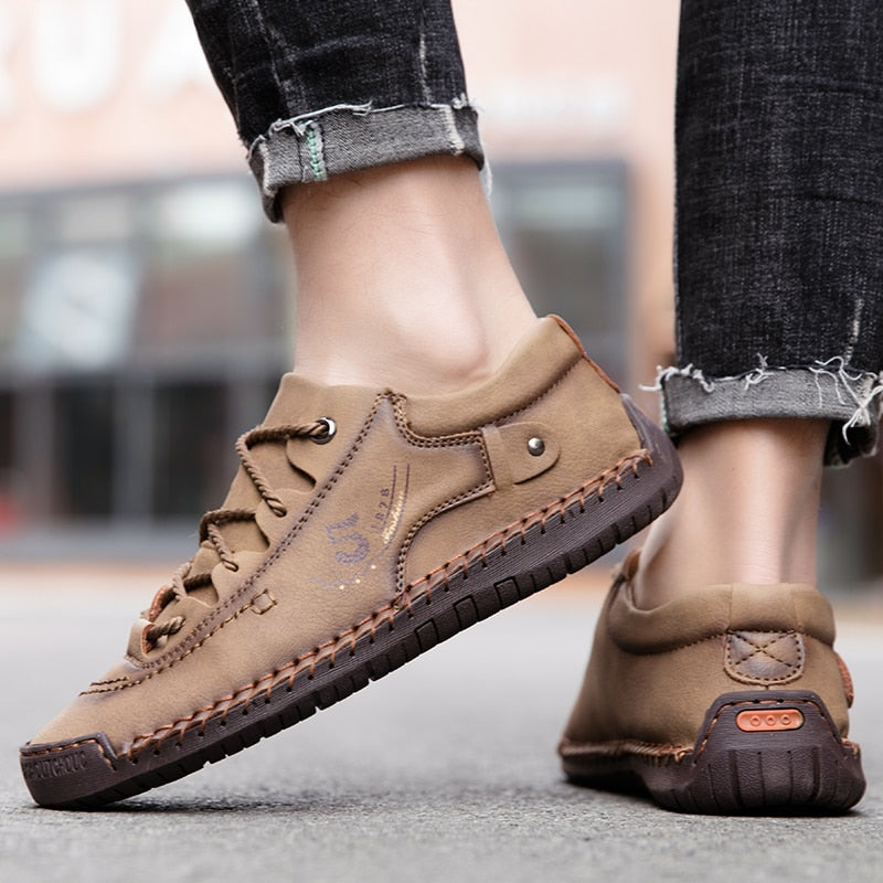 Herren Orthopädische Lederschuhe – Bequem & Unterstützend