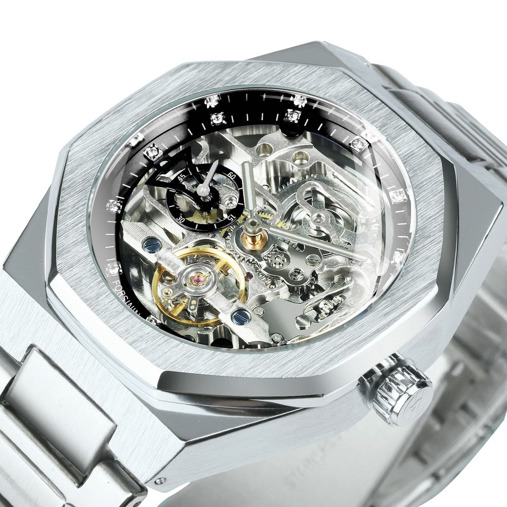 Karnz | Royale Skeleton Mechanische Herren Uhr