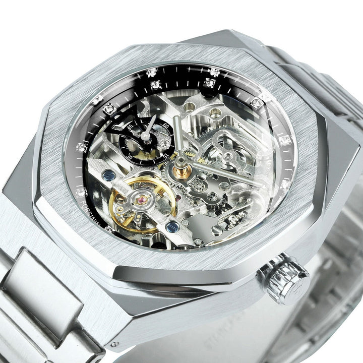 Karnz | Royale Skeleton Mechanische Herren Uhr