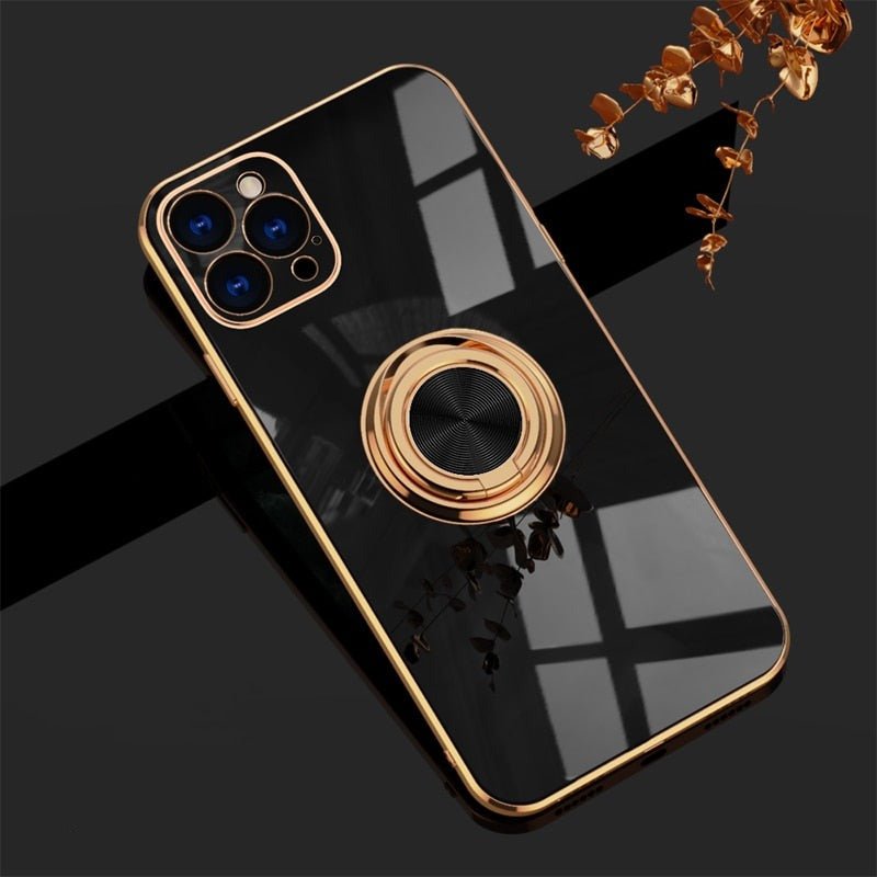 iPhone-Hülle mit Metallständerring