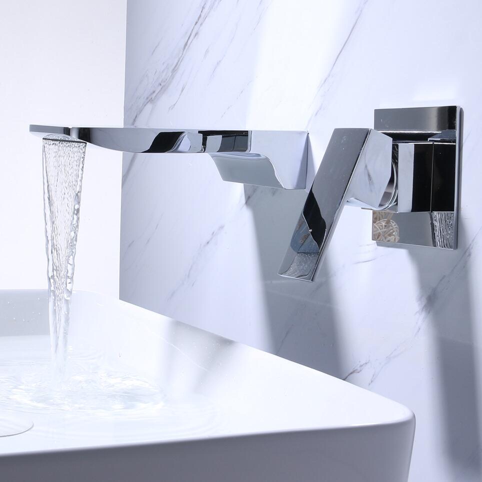 Moderner wandmontierter Wasserhahn