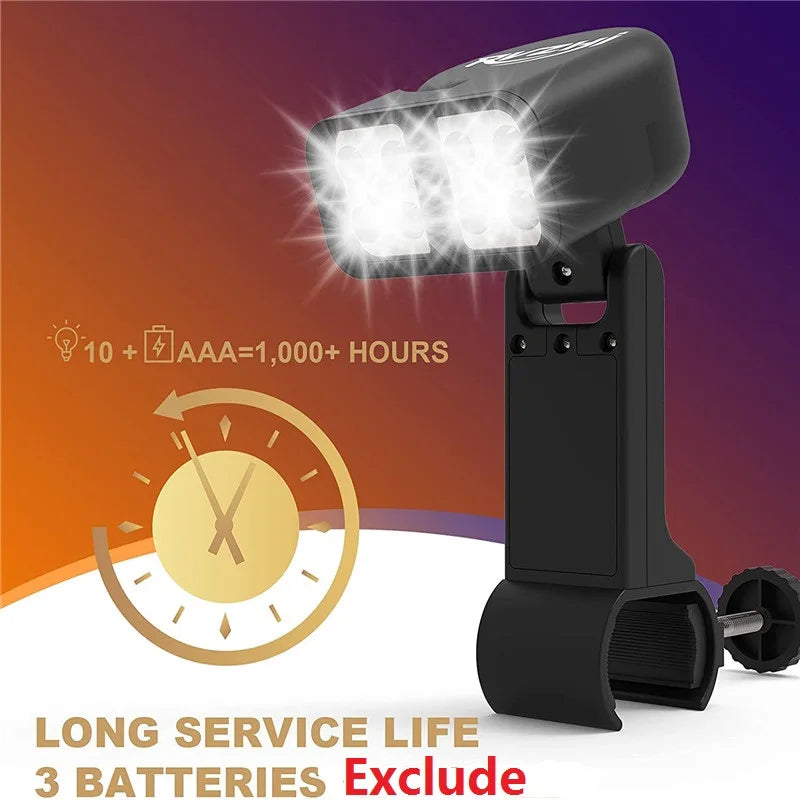 GrillLume LED-Grilllampe | 360° drehbar | Hitzebeständig & superhell | Für Grillen & Outdoor
