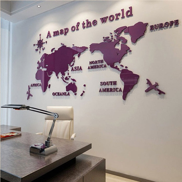 Globe Vision Weltkarte Aufkleber | Karnz