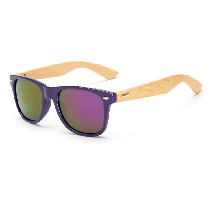 Karnz | Bamboo Retro Holz Sonnenbrille