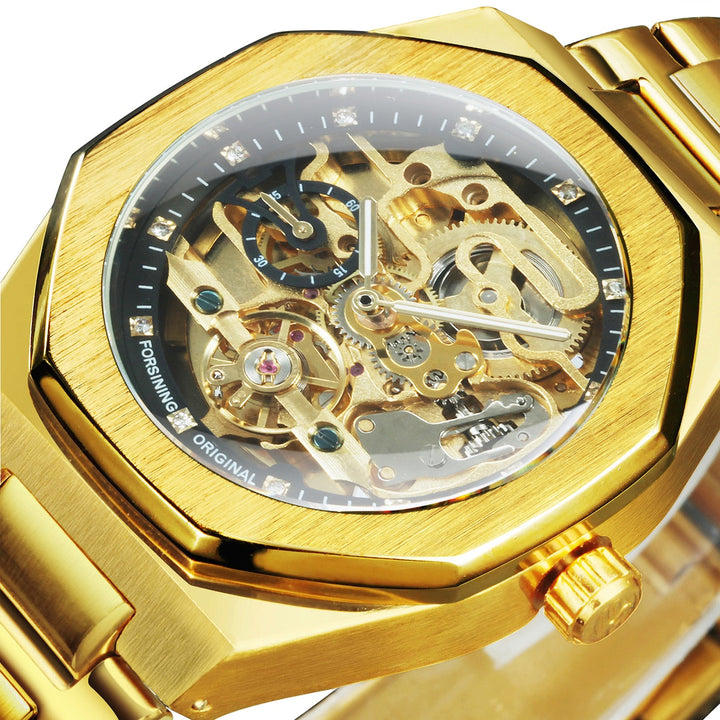 Karnz | Royale Skeleton Mechanische Herren Uhr