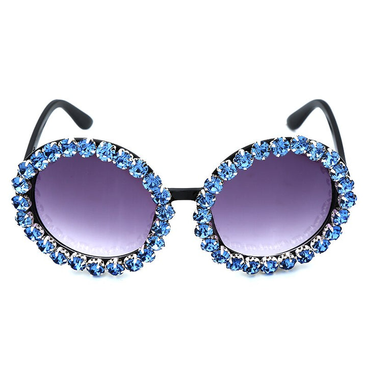 Karnz | Oversized Runde Luxus-Sonnenbrille