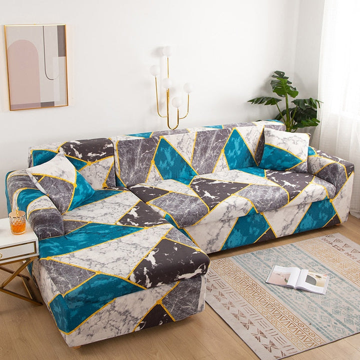 Modern rutschfeste bunte elastische Sofabezug | Karnz