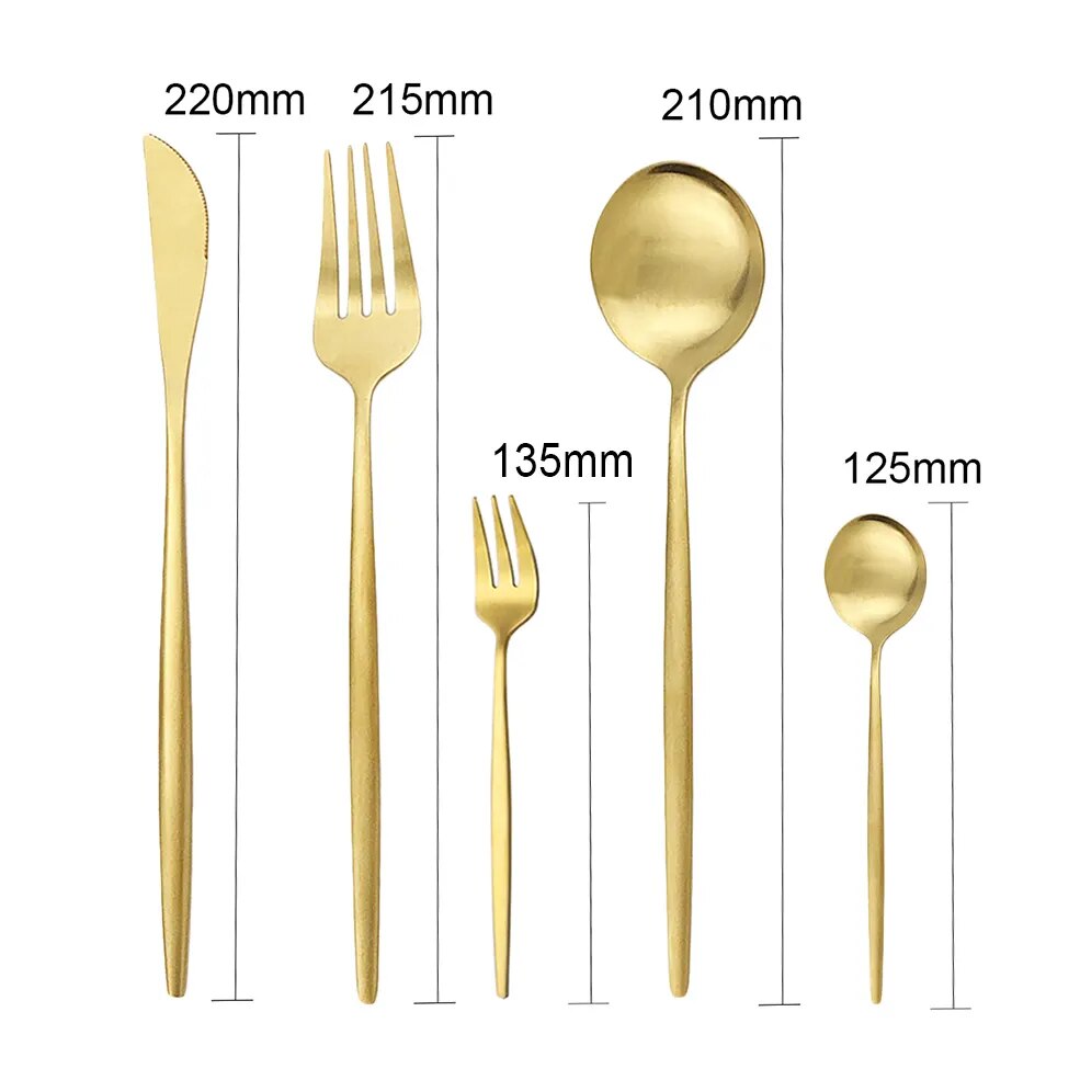 Hochwertiges Edelstahl Besteckset für 6 Personen - Elegante Besteckkollektion