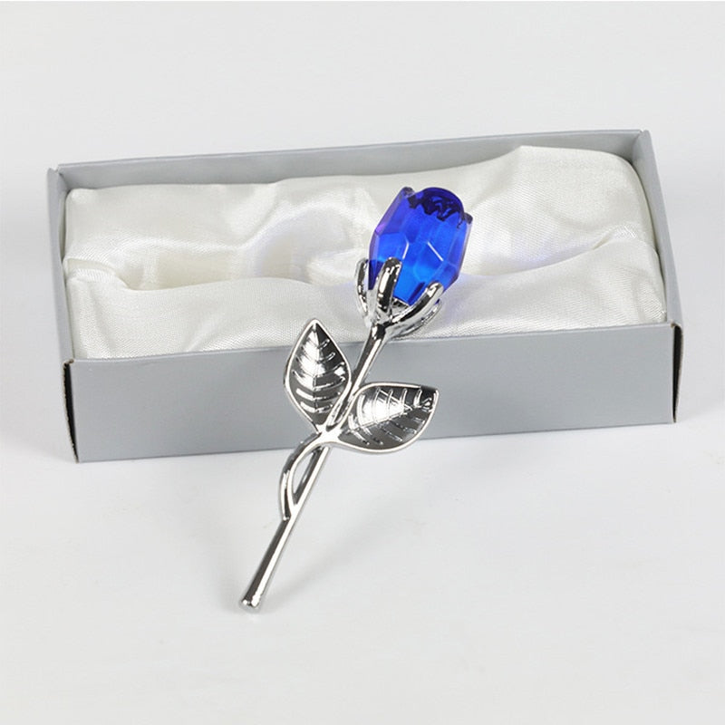 Luxuriöse Kristallrose in Geschenkbox – Valentinstagsgeschenk für Sie