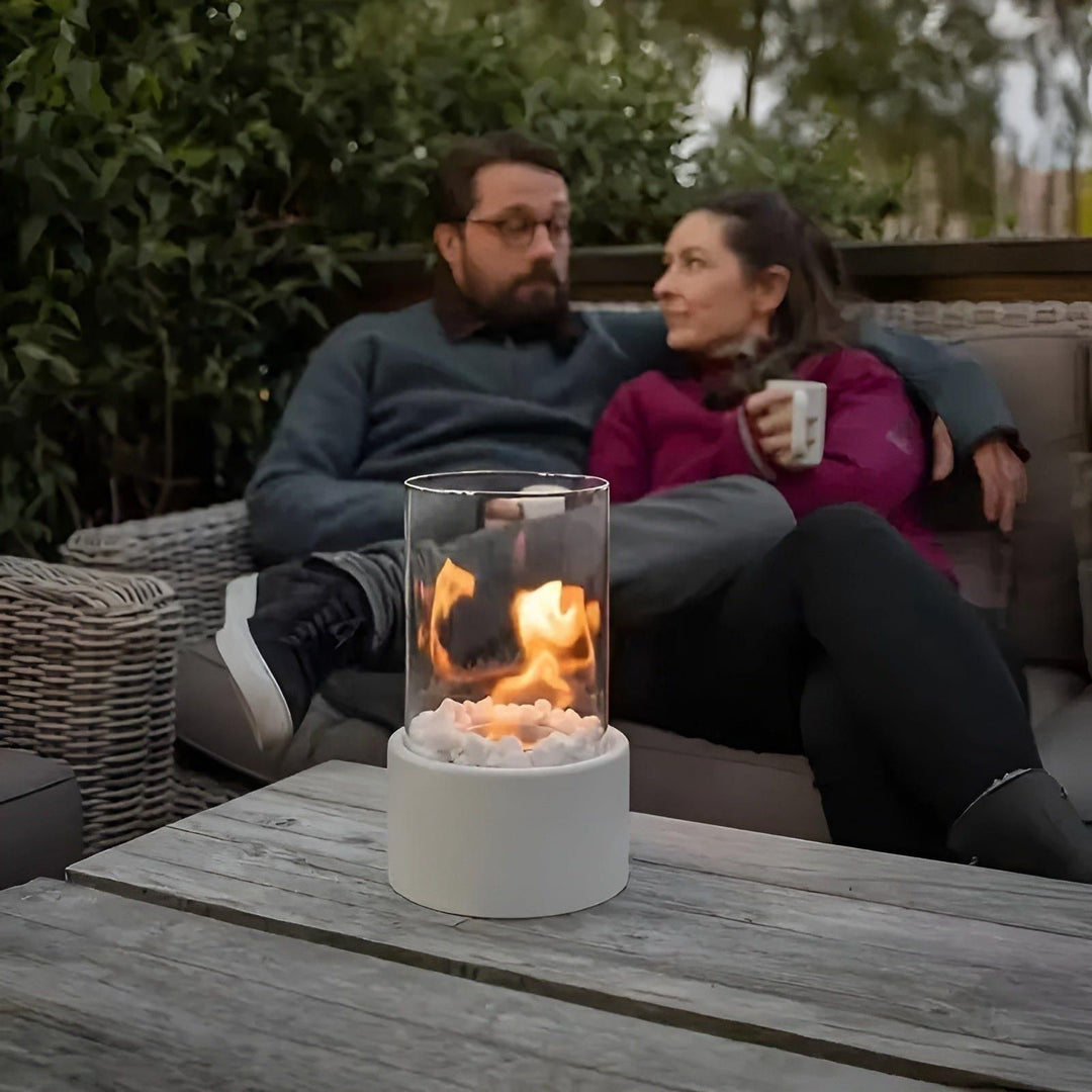 PortaKarnze Mini-Feuerstelle – Dekorativer TaKarnze-Kamin für Terrasse und Garten