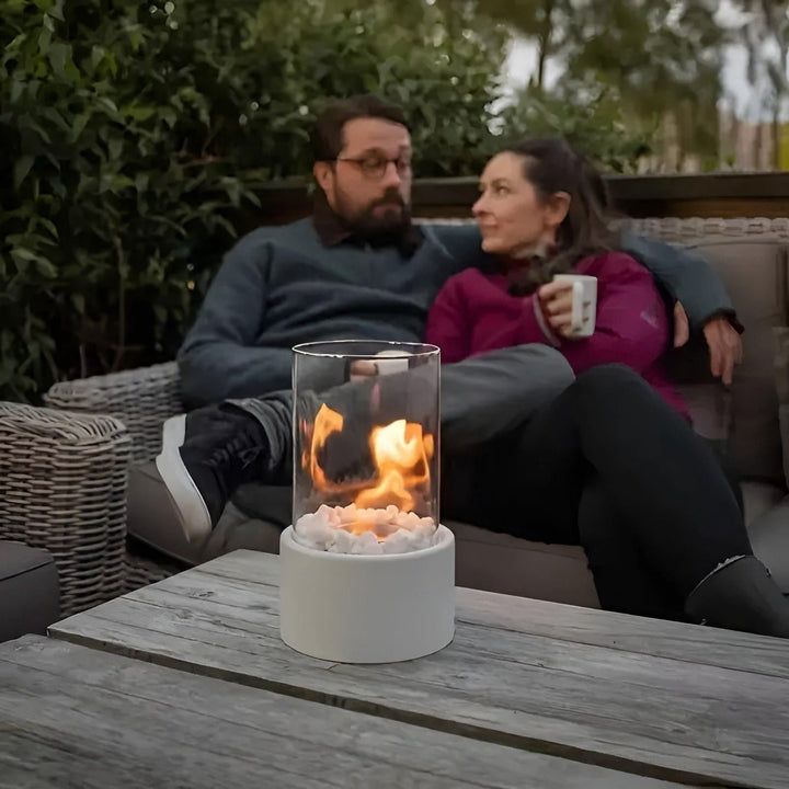 PortaKarnze Mini-Feuerstelle – Dekorativer TaKarnze-Kamin für Terrasse und Garten