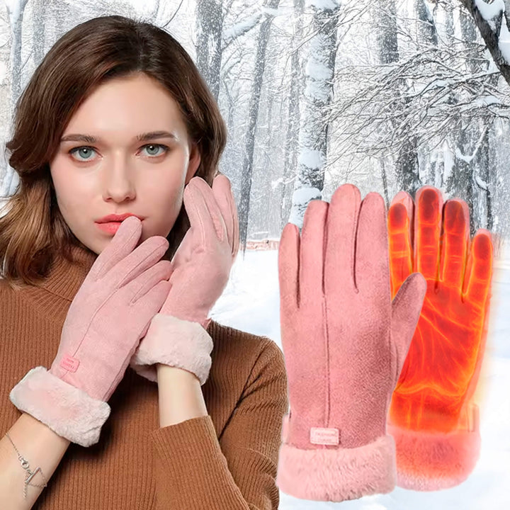 Heizbare Handschuhe für Damen UK – Damen Thermo wasserdichte Winterhandschuhe mit Touchscreen & USB wiederaufladbares warmes Design