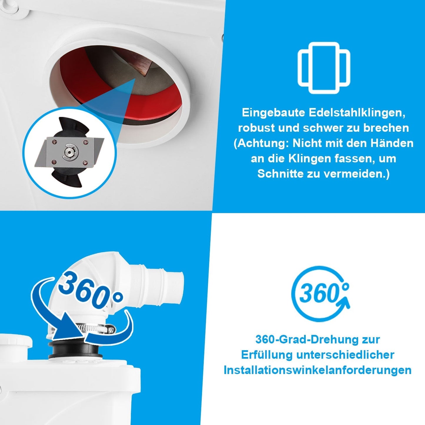 Hebeanlage Fäkalienpumpe 700W 190 L/min | Karnz