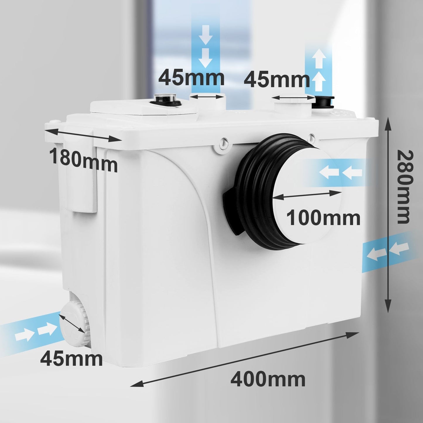 Hebeanlage Fäkalienpumpe 700W 190 L/min | Karnz