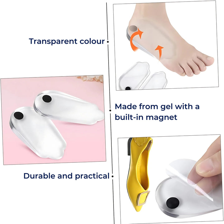 HeelGuard | Silikon-Gel-Fersenkissen – Fersenschmerzlinderung – Gepolsterte Polsterung – Orthopädische Unterstützung für täglichen Komfort Karnz