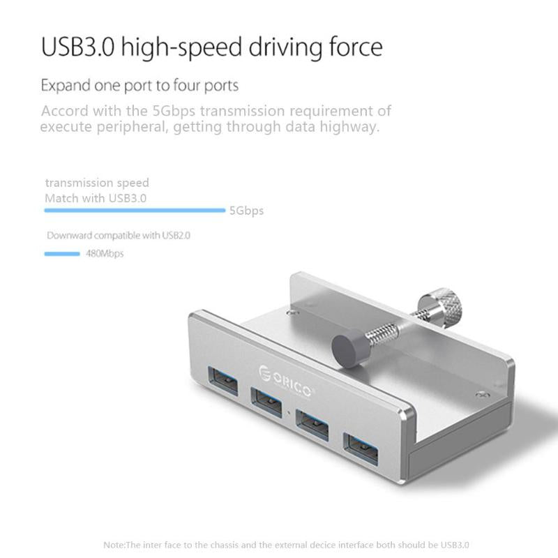 4-Port-Clip-Typ-USB-3.0-Aluminium-Hub | Karnz