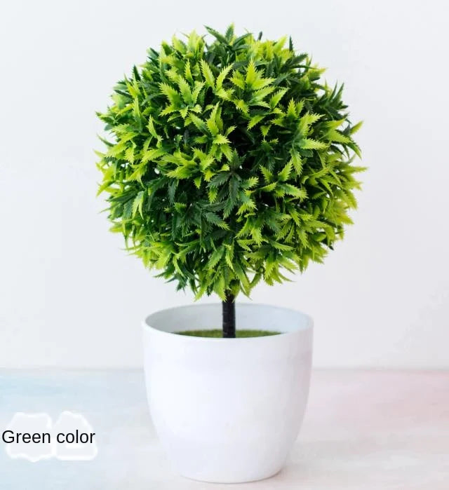 Kleine Bonsai-Pflanzen im Topf