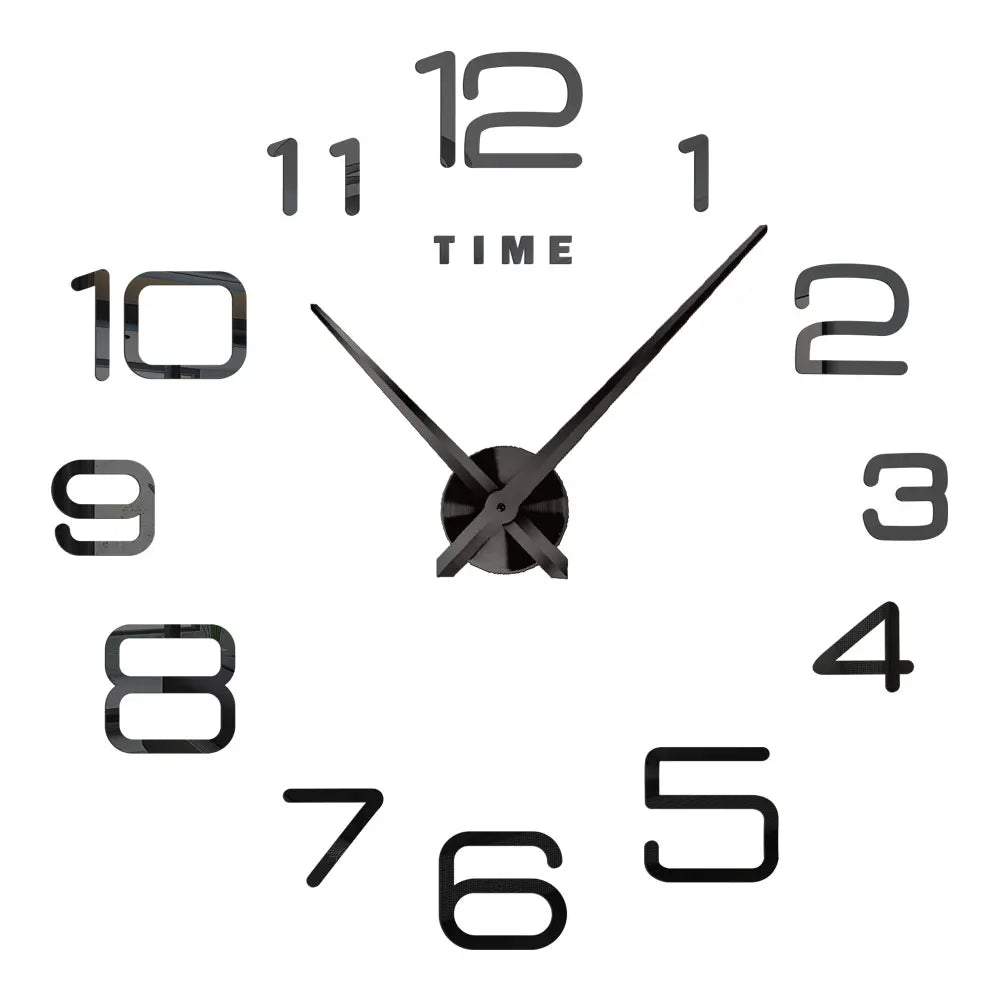 Große Wanduhr DIY 3D Selbstkleber Spiegel Acryl Wanduhr für Küche Esszimmer Wohnzimmer Kreative Wohnkultur | Karnz