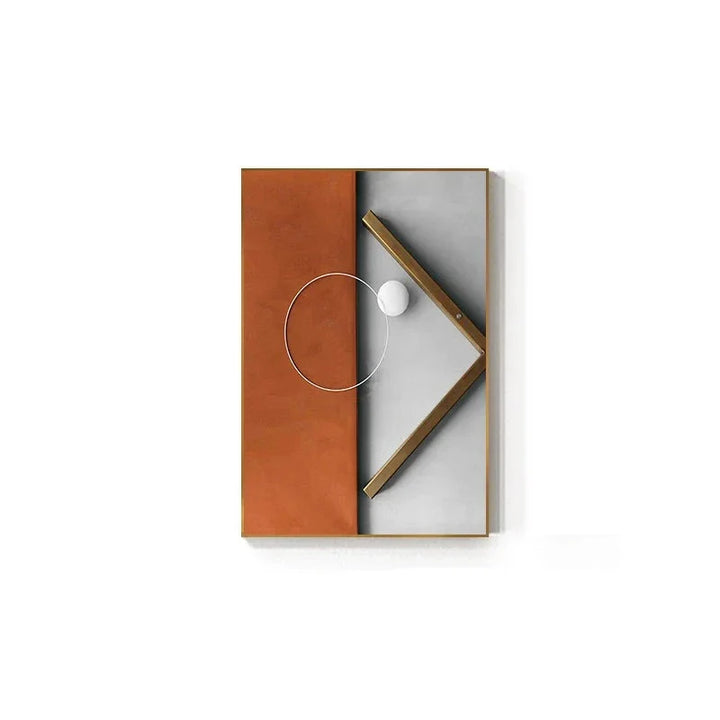 Moderne Ästhetik Abstracte Geometrie Wandkunst Feine Kunst Leinwanddrucke Bilder für luxuriöse Wohnung Wohnzimmer Esszimmer Eingang Foyer Kunst Dekor | Karnz