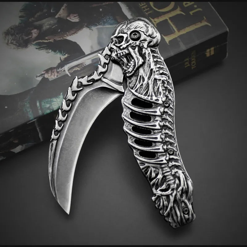 Taktisches Nigh Skull Faltbares Taschenmesser | Karnz