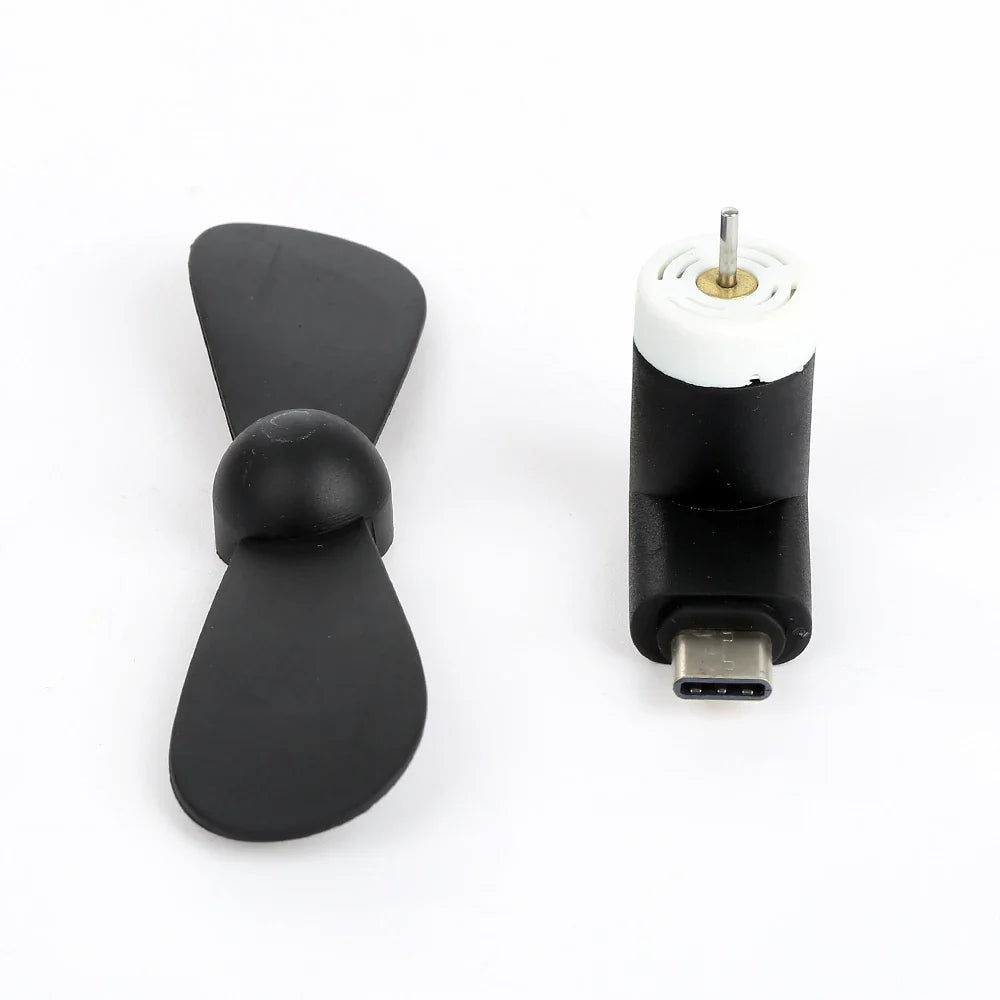 Kreativer Mini tragbarer Micro USB Ventilator - 5V 1W Handy USB Gadget Ventilatoren Tester für Type-C USB-C Kühler Handventilator | Karnz