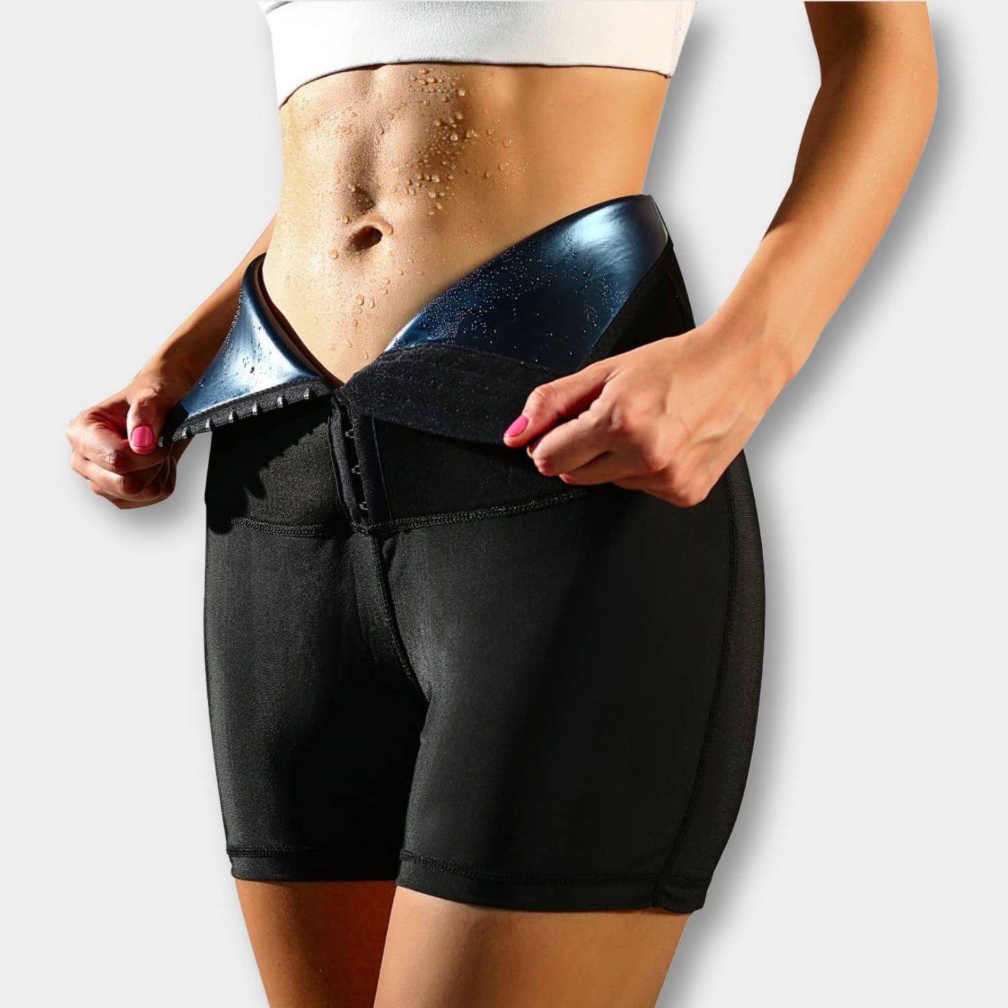 SweatFit Taillentrainer – Hohe Taille Sauna Leggings mit Taillentrainer für Frauen | Karnz