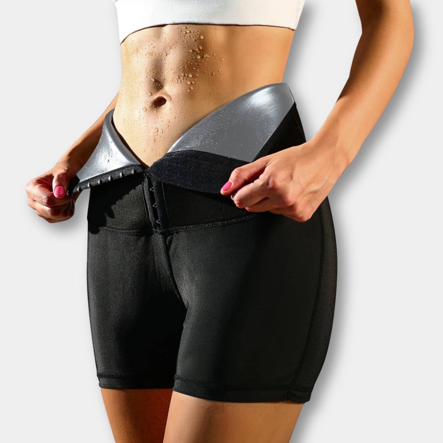 SweatFit Taillentrainer – Hohe Taille Sauna Leggings mit Taillentrainer für Frauen | Karnz