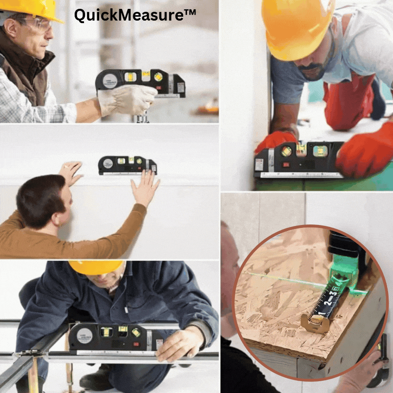 4-in-1 Laser-Level-Messband-Werkzeug | Karnz