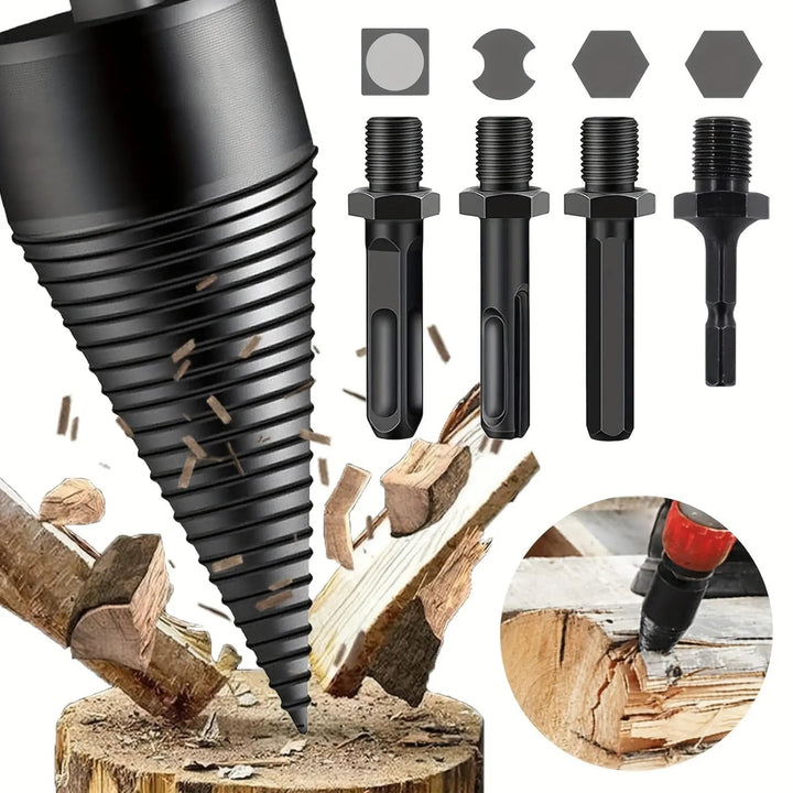 Holzspaltbohrer Set – Energiesparendes Spalten mit Bohrer