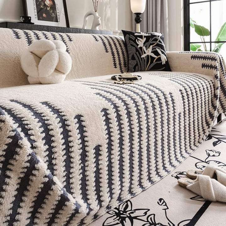 Homely Plush Sofa Gemütlich Anti-Kratzer Vollabdeckung Couchbezug | Karnz