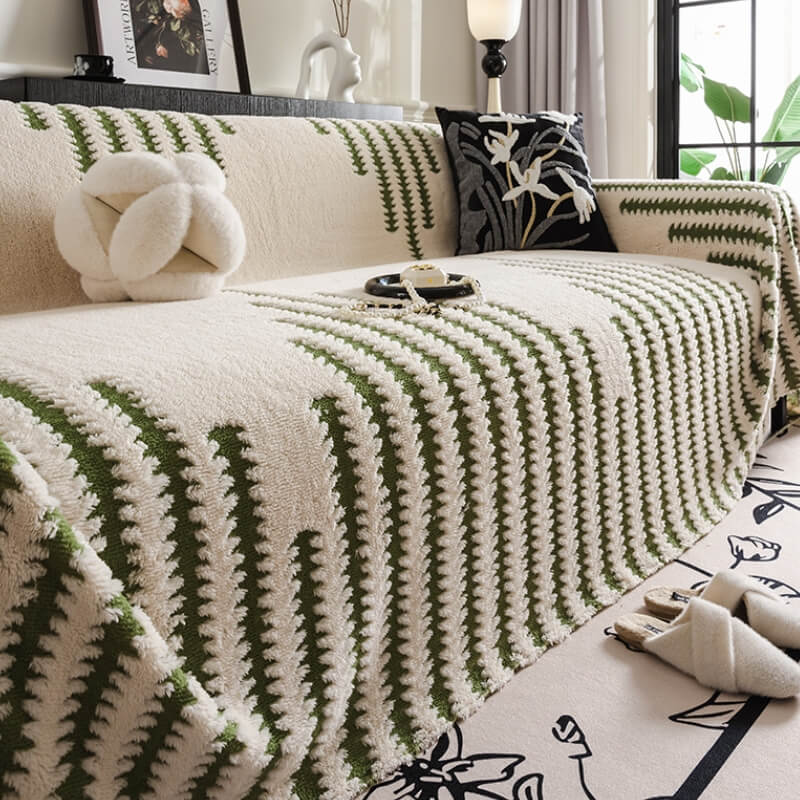 Homely Plush Sofa Gemütlich Anti-Kratzer Vollabdeckung Couchbezug | Karnz