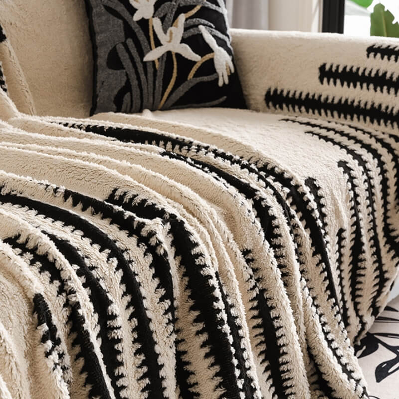 Homely Plush Sofa Gemütlich Anti-Kratzer Vollabdeckung Couchbezug | Karnz