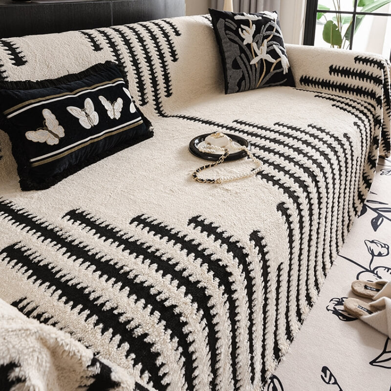 Homely Plush Sofa Gemütlich Anti-Kratzer Vollabdeckung Couchbezug | Karnz