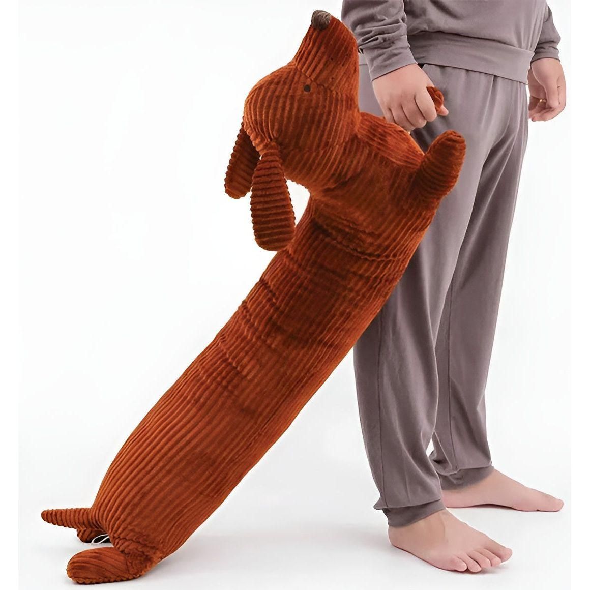 SnuggleHound Kissen – Ergonomisches Dackel-Plüschkissen