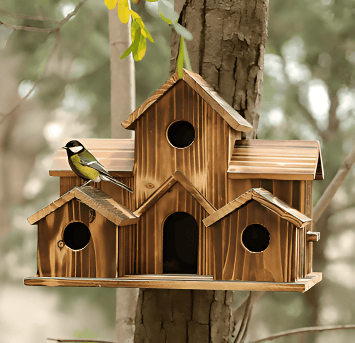 Karnz | Hängendes Holzvogelhaus